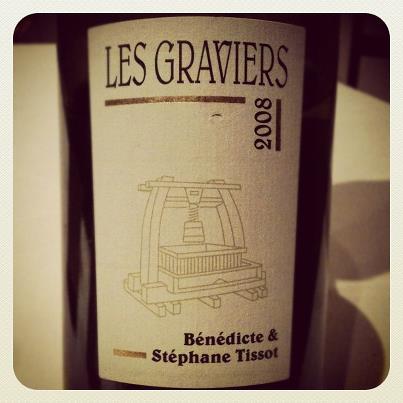 Blog vin - Bénédicte et Stéphane Tissot - Arbois - Les Graviers - 2008 - Jura