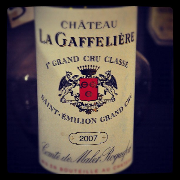 Blog vin - Chateau La Gaffelière - 2007 - Saint Emilion Grand Cru