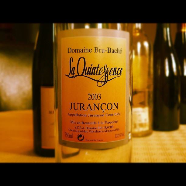 Blog vin - Domaine Bru Baché - La Quintessence - 2003 - Jurançon