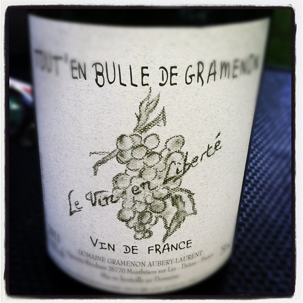 Blog vin - Domaine Gramenon - Tout' en bulle - 2011 - Effervescent - Vin de France - Rhône