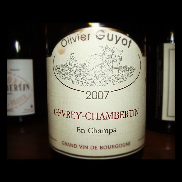Blog vin - Domaine Guyot - En Champs - 2007 - Gevrey Chambertin - Bourgogne