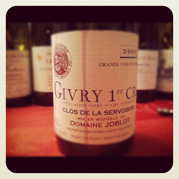 blog vin - Domaine Joblot - Clos de la Servoisine -  2009 - Givry premier cru
